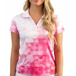 NEW YATTA GOLF baby fade v2 golf polo in pink